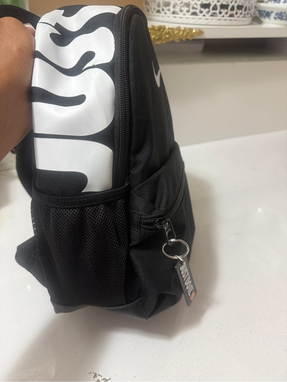 Nike Black & White Mini Backpack - Iconic Swoosh - Picture 9 of 16